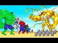 Rescue ALL HULK Family & SPIDERMAN, SUPERMAN vs GOLD VENOM : Returning From The Dead SECRET - FUNNY