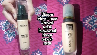 Difference between Flormar \u0026 musarat misbah and Flormar concealer review by Ayesha Ateeq