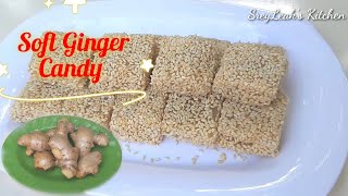 Soft Ginger Candy | នំខ្ញីប្រឡាក់ល្ងទន់ៗ