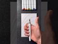 Let’s Create a Satisfying Rainbow with Artify’s Alcohol Markers! 🤩✨🎨 #shortsart