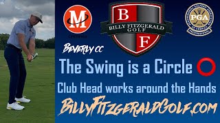 The Swing is a Circle ⭕️: Club Head works around the Hands