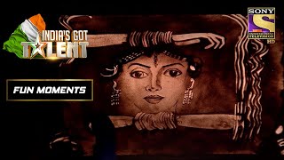 Sridevi जी के लिए Dedicated है यह Amazing "Sand Art"! | India's Got Talent Season 8| Fun Moments