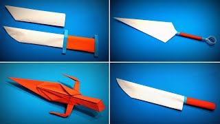 Origami Knife | How to Make a Paper Knife / Kunai Naruto Tutorials | Easy Origami ART Paper Crafts