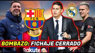 🚨BOMBAZO: ¡FICHAJE CERRADO BARCELONA! 60 MILLONES | JAMES CONVOCATORIA POLEMICA | BORRE MADRID