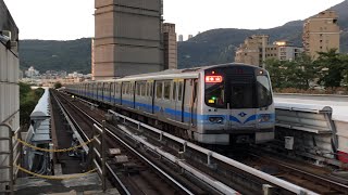 【機動加班車】台北捷運C381型進入/C371-3系支線三車組(溫泉彩繪)離開北投站-2022/12/24