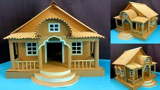 Amazing Cardboard House Crafts | Easy Hand Made Organizer House | Simple Cardboard House  Design