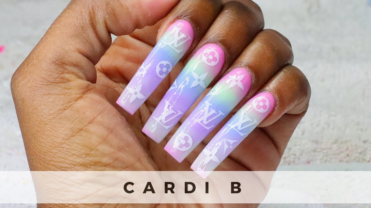 Recreating Cardi B Nails | DID I DO BETTER? | Ep5 | Acrylic Nails ...