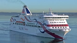 Tallink Baltic Queen Arrive to Tallinn, Estonia