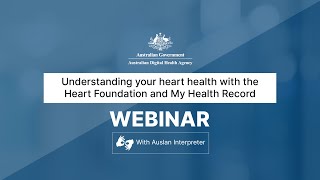 Understanding your heart with the Heart Foundation and My Health Record