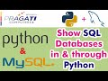 Python & MySQL - Show SQL Databases in & through Python