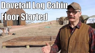 Dovetail Log Cabin Floor 1, (Hauling Hay)