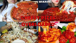 #pizza Best CHEESY PIZZA Compilation Mukbang ASMR #cheesypizza #asmreating #asmr #bigbite #eating