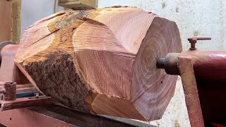 Turning Redwood Logs Into Exquisite Masterpieces -  Unparalleled Woodworking Skills