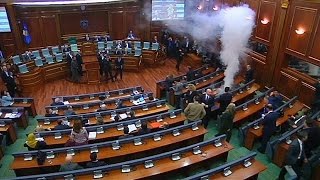 New tear gas attack in Kosovo parliament