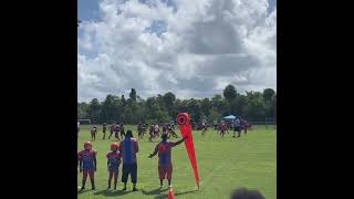 Run for a touchdown. 8U West Tampa Spartans #tampa #football #8ufootball