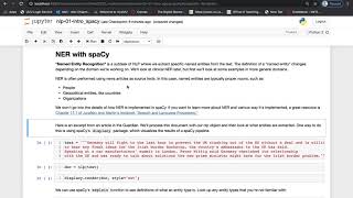 Introduction to spaCy
