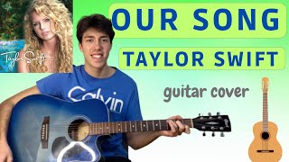 Taylor Swift - Our Song (EASY guitar cover with tabs|chords on screen) 🎸🎶