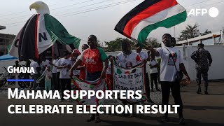 Jubilant Mahama supporters celebrate, as rival Bawumia concedes Ghana election | AFP