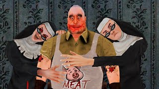 Evil Nun Maze vs Evil Nun 2 vs Mr Meat funny animation part 168