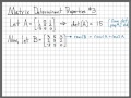 Matrix Determinant Properties Example #3 - Linear Algebra Example Problems