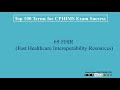 top 100 terms for cphims exam success