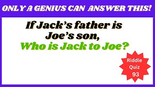 Are You A Genius 10 Tricky Riddles To Test Your IQ!  Riddles Quiz 93