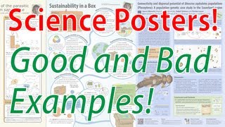 Scientific Poster Design - Good and Bad Examples! (Poster Tutorial Part 2)