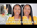 Too Much TEXTURE!?! Prevent and Correct UNDER-PROCESSED Relaxed Hair (Thank me Later!)| Relaxed Hair