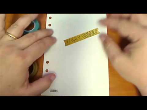Filofax Tip No 53 - How To Remove Washi Tape Without Ripping the Paper Filofax Tip No 53 - How To Remove Washi Tape Without Ripping the Paper