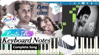 Emito Idhi Song Keyboard Notes (piano cover) | Devi Sri Prasad | Nithiin, Keerthy Suresh | RangDe