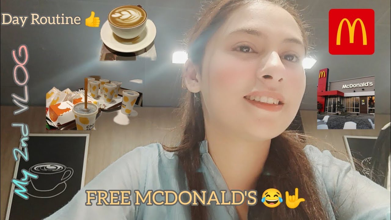 Second Vlog🙈 Free McDonald's Points-Aj Pura Din B's Yay Sochti Rahi Kb ...