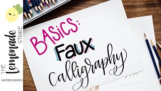 Faux Calligraphy Basics and Getting to Know Me...Why I Started Lettering