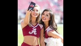 ▶️ Alabama Cheerleaders Roll Tide ❤️🤍 Alabama Crimson Tide SEC College Football