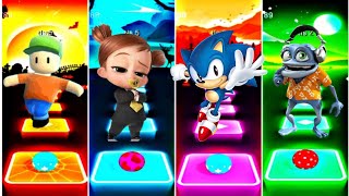 TILES HOP - Stumble Guys vs Babybos vs Sonic vs Crazy frog