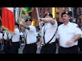 FDNY Emerald Society Marches To Ten House To Begin Their Annual Sunset Tribute In Lower Manhattan.