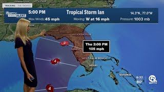 Tropical Storm Ian, 5 p.m. advisory for Sept. 24, 2022