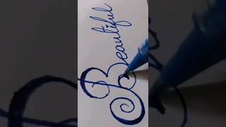 '' beautiful '' #cursive #cursivewriting #calligraphy #ytshorts #youtubeshorts #shortsfeed