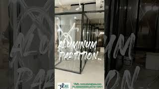 Office glass partitions #toughend #12 mm Glass # aluminum partition