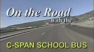 C-SPAN School Bus in Ann Arbor, Michigan