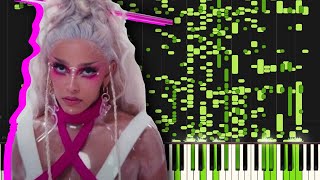 Doja Cat - Get Into, but plays piano after converting to MIDI file