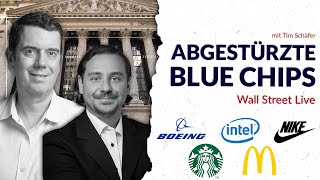 Abgestürzte Blue Chips – Wall Street Live mit Tim Schäfer @TimSchaeferMedia  | BX Swiss TV