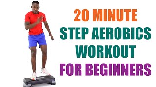 20 Minute Beginner Step Aerobics Workout/ Steps Workout for Weight Loss