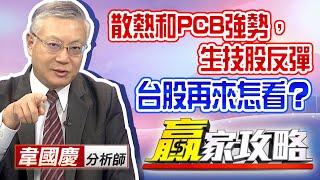 中視【贏家攻略】20200720 #韋國慶：散熱和PCB強勢，生技股反彈。台股再來怎看？ #中視 #中視新聞 #贏家攻略 #永誠國際投顧