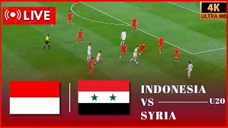 ⚽ LIVE : Indonesia U20 vs Syria U20 | International Friendly Match 2025 | Live eFootball PES 21