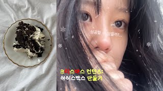 🎄아이스박스 만들기 Vlog 레시피.. 있을까? 확실해?