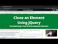 Clone an Element Using jQuery (jQuery) freeCodeCamp Tutorial