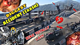 Biggest Crash Of Pulsar 220 💔😭|| Aj Thk Asa Crash Nhi Dekha 😰😤