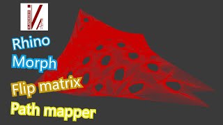 Rhino tutorial, Surface morph, flip matrix