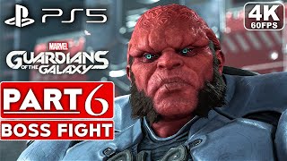 MARVEL'S GUARDIANS OF THE GALAXY PS5 Gameplay Walkthrough Part 6 BOSS FIGHT [4K 60FPS] No Commentary