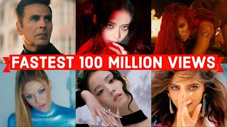 Global Fastest Songs to Reach 100 Million Views on Youtube of All Time (Top 50)
